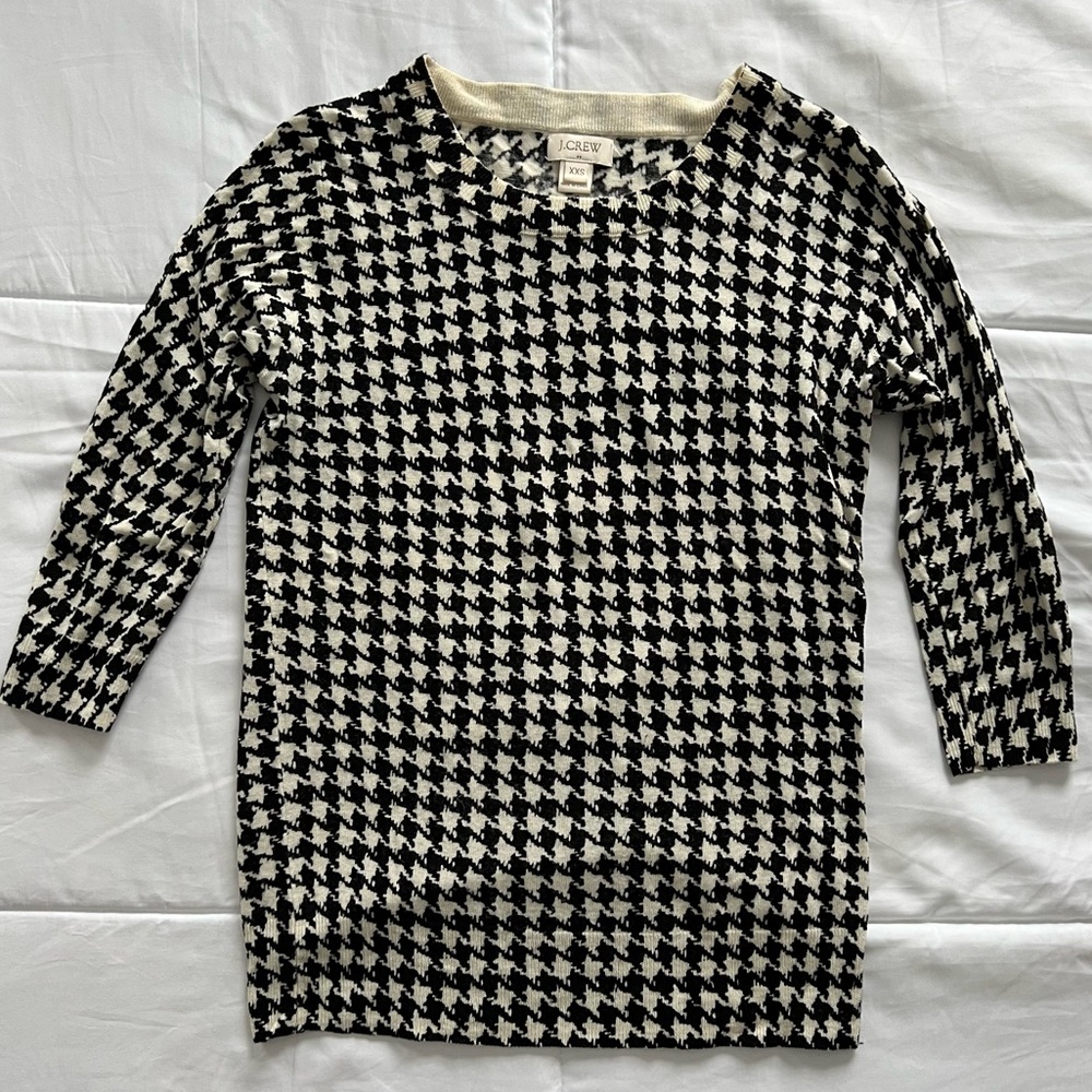 J. Crew Houndstooth Sweater XXS